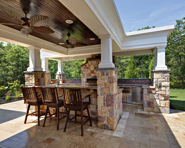 outdoor living space for memorial day bbq