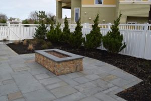 outdoor firepit custom homes on lbi